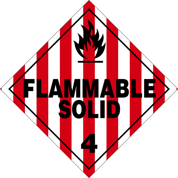 Flammable Solid sign