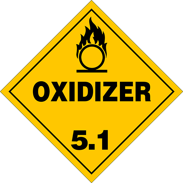Oxidizer sign