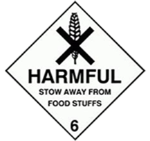 STOW AWAY FROM  FOOD STUFFS sign